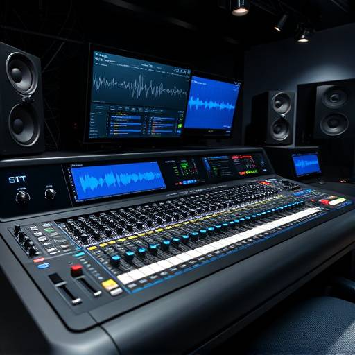 Interface de software de mixagem com plugins e configuraäões